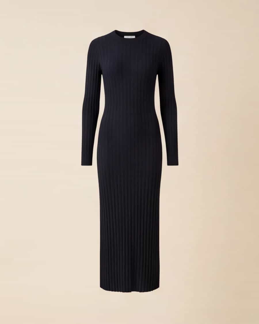 Perrin ribbed column dress